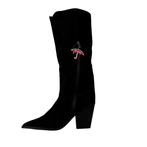 Blondo Women's Waterproof Suede Willow Western Tall Boot Black Size 8.5 NWT - Picture 7 of 14